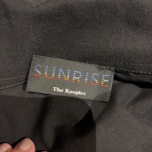 The Kooples Cropped Jean Jacket with Fringe - Picture 4 of 5